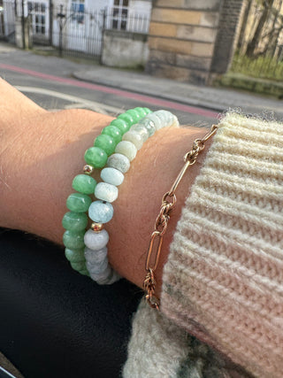 Blue Quartz Stretch Bracelet