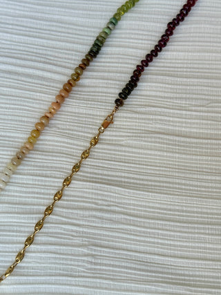 Medium Gemstone & Gold Rainbow 65cm