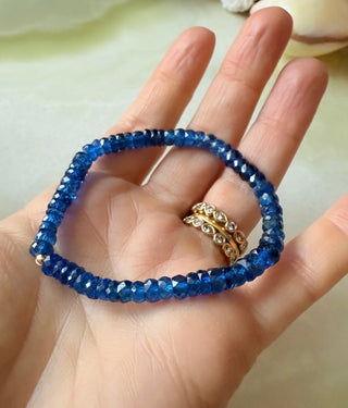 Blue Spinel Stretch Bracelet