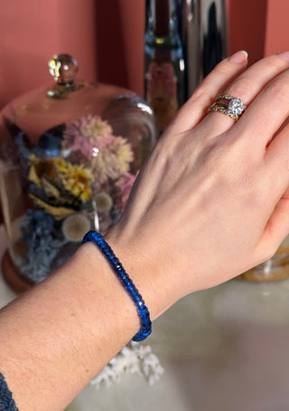 Blue Spinel Stretch Bracelet