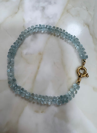 Medium Aquamarine Bracelet 18cm