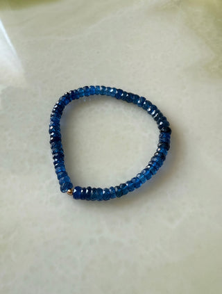 Blue Spinel Stretch Bracelet