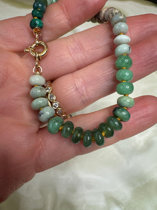 Medium Spring Greens Bracelet 19cm