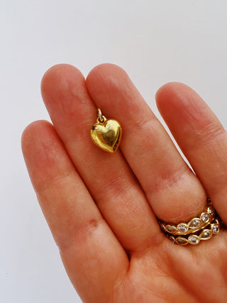 Antique Smith & Pepper Heart Charm 9ct Solid Gold.